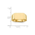 thumbnail image 5 of 14K Yellow Gold Ring Band Signet 10.0x15.0mm Closed Back Men's, Size 8, 5 of 5