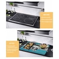 thumbnail image 2 of Large Induction Cooktop Protector Mat Farmhouse Wooden Grain Stove Top Covers for Electric Stove, Vintage Country Cow Pig Chicken Blue Decorative Stove Burner Cover Mats, Glass Top Stove Cover, 2 of 7