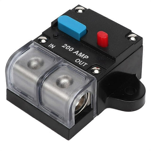 Disjoncteur réarmable pour voiture 80 A 300 A, fusible à récupération automatique, bouton de réinitialisation manuelle (200 A)