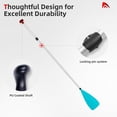 thumbnail image 2 of SUP Paddle - 3 count Adjustable Stand Up Paddle Board Paddles 55" - 70",Durable, Lightweight & Floating Paddleboard Oar,Teal,Gray, 2 of 6