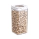 thumbnail image 2 of Recipientes herméticos para almacenamiento de alimentos con tapa - Set de plástico de 3 piezas para organizar la despensa (600ml, 1300ml, 2100ml) - Recipientes apilables de cereales, pasta y harina, 2 of 5