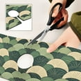 thumbnail image 6 of Yayeee Faucet Mat for Kitchen Sink 14.7" Diatomite Long Splash Guard Pad, Green Abstract Shapes, 2 Pack, 6 of 7