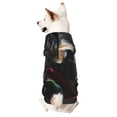 thumbnail image 1 of Fotbe Vintage Wolf Warrior Sudadera con Estampado para Perros Pequeños – Suéter con Capucha para Mascotas, Tela Suave de Forro Polar con Bolsillo-Small, 1 of 7