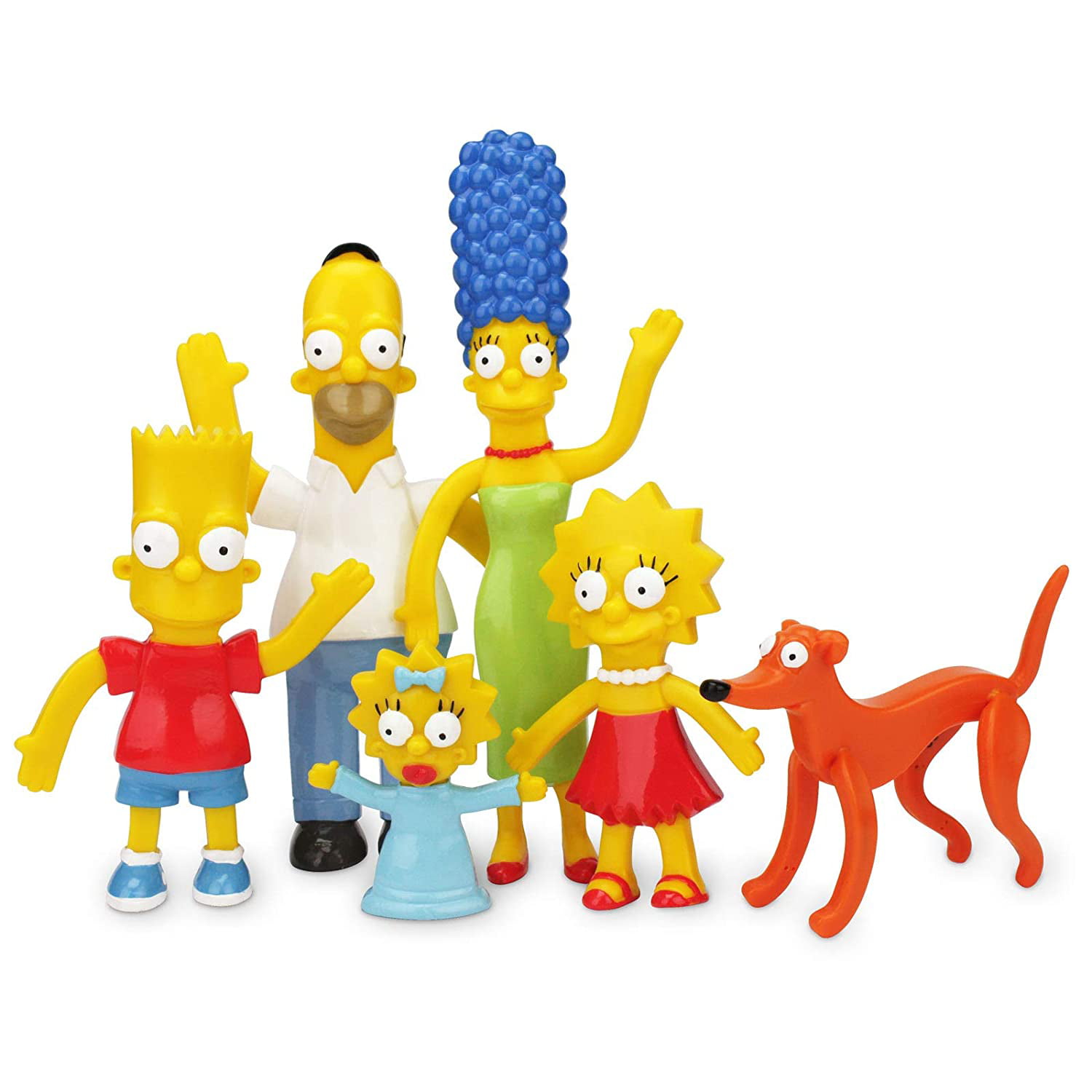 The Simpsons Family Bendable Figures Set - Walmart.com