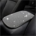 thumbnail image 2 of Bling Center Console Cover, Crystal Soft Arm Rest Protective Cushion, Universal Diamonds Car Interior Decor Accessories, Car Accessories for Women Girls, for Most of Vehicles, SUVs, Trucks, 2 of 8