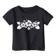 thumbnail image 3 of Hauts pour Filles Tout-Petits Garçons et Filles Mode Décontractée Imprimé Col Rond Manches Courtes T-Shirt Haut, 3 of 3