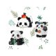thumbnail image 4 of Sabía que había construido un Panda en miniatura, adorables bloques de construcción, cinco formas encantadoras, 4 of 4