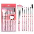 thumbnail image 1 of Juego de brochas de maquillaje de Hello Kitty Sanrio, herramientas de belleza para mujeres y niñas, accesorios de Anime de dibujos animados, caja de regalo para niñas, 1 of 4