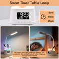 thumbnail image 3 of Lámpara de escritorio LED WILIT con soporte para bolígrafos, puerto de carga USB y reloj, 3 of 7