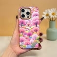 thumbnail image 2 of SKLYDDI Multicolor Vibrant Forest for iPhone 13 Pro Max Case - Pastel Trees & Flowers Dotted Design, TPU Flexible Cover, Cute Aesthetic, 2 of 7