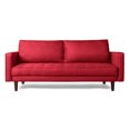 thumbnail image 2 of Sofá Cama de Lino Rojo Makora Modelo Salim con Memory Foam, 2 of 8