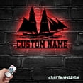 thumbnail image 2 of Craftnamesign Custom Sailboat Sailing Metal Wall Art LED Light, Personalized Sailboat Name Sign, 2 of 5