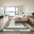 thumbnail image 3 of ODIKA 5'x7' Machine Washable Non-Slip Area Rug, Geometric Gray High Traffic Rug, Gray, 1069473, 3 of 7