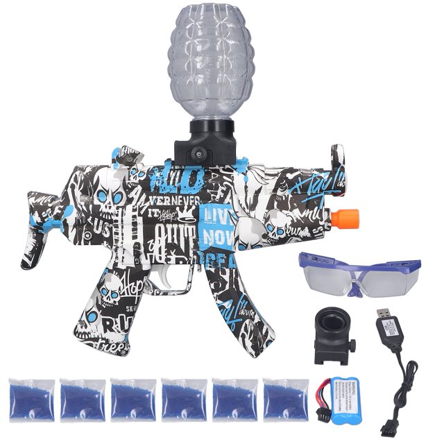 Juguete eléctrico de bola para agua, velocidad rápida automática, 7,4 V, 500mAh, juego de pelota de Gel, juguete para niños mayores de 14 años, 60 mil