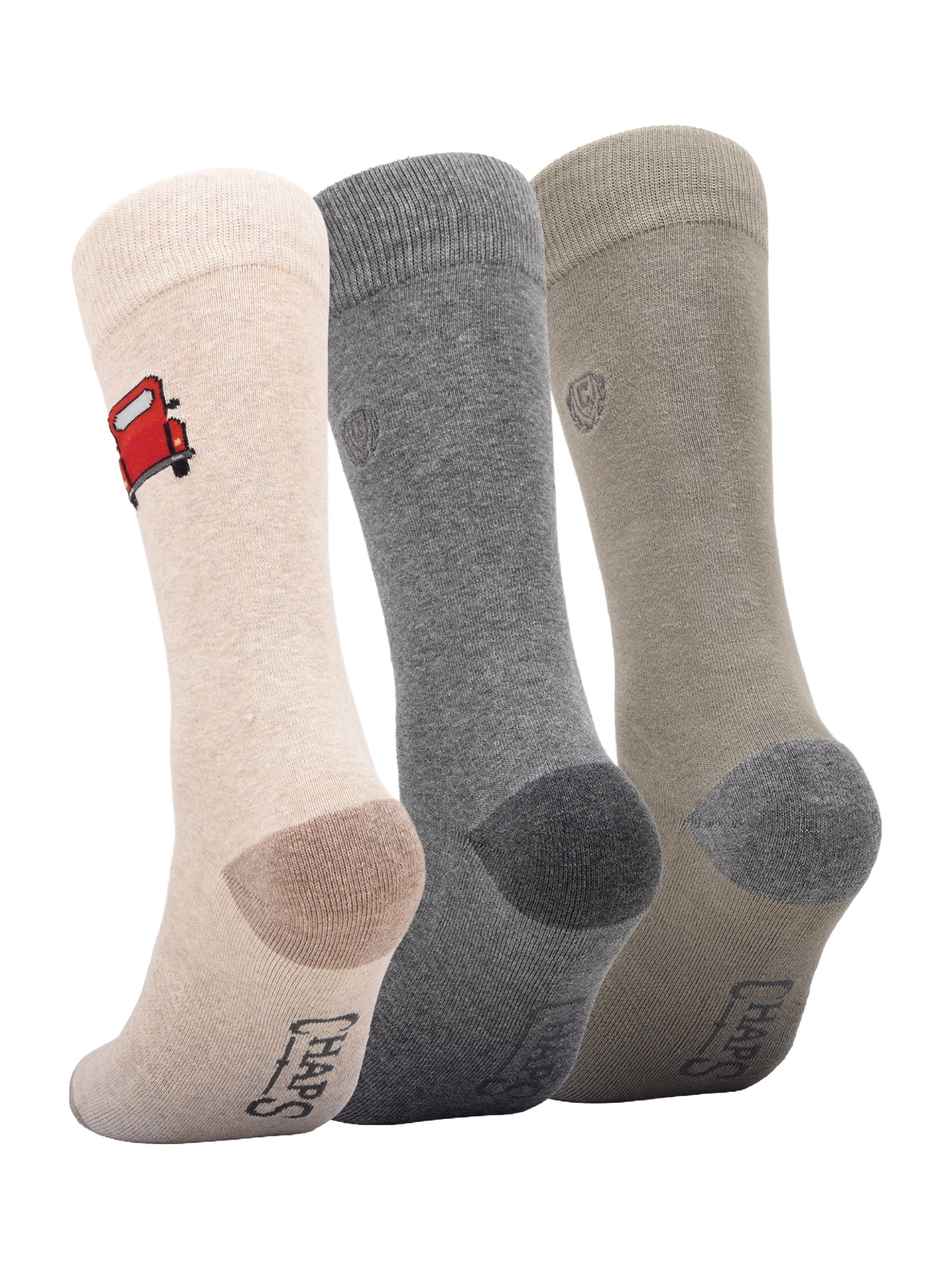Chaps Embroidery Crews 3-Pack Men's Sock Size 10-13