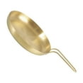 thumbnail image 4 of Shengyu Nonstick Frying Pan Round Fry Pan Barbecue Tableware Flat Plate Grill Bottom with Gold Handle M, 4 of 6