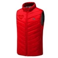 thumbnail image 4 of REORIAFEE Heating Vest Unisex Outdoor Warm with 9 Heating Zones Electric Heated Coat without Power Bank USB Rechargeable Washable Heated Jacket Hunting Heated Jacket Red XXXXL, 4 of 5