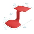 thumbnail image 3 of FlexSeating The Surf Portable Lap Desk with Mobile Storage Rack, Red, 30-Pack, 3 of 9