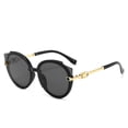 thumbnail image 2 of Gafas de sol personalizadas para mujer, redondas, de metal, estilo europeo y americano, transparentes, de moda, 2 of 5