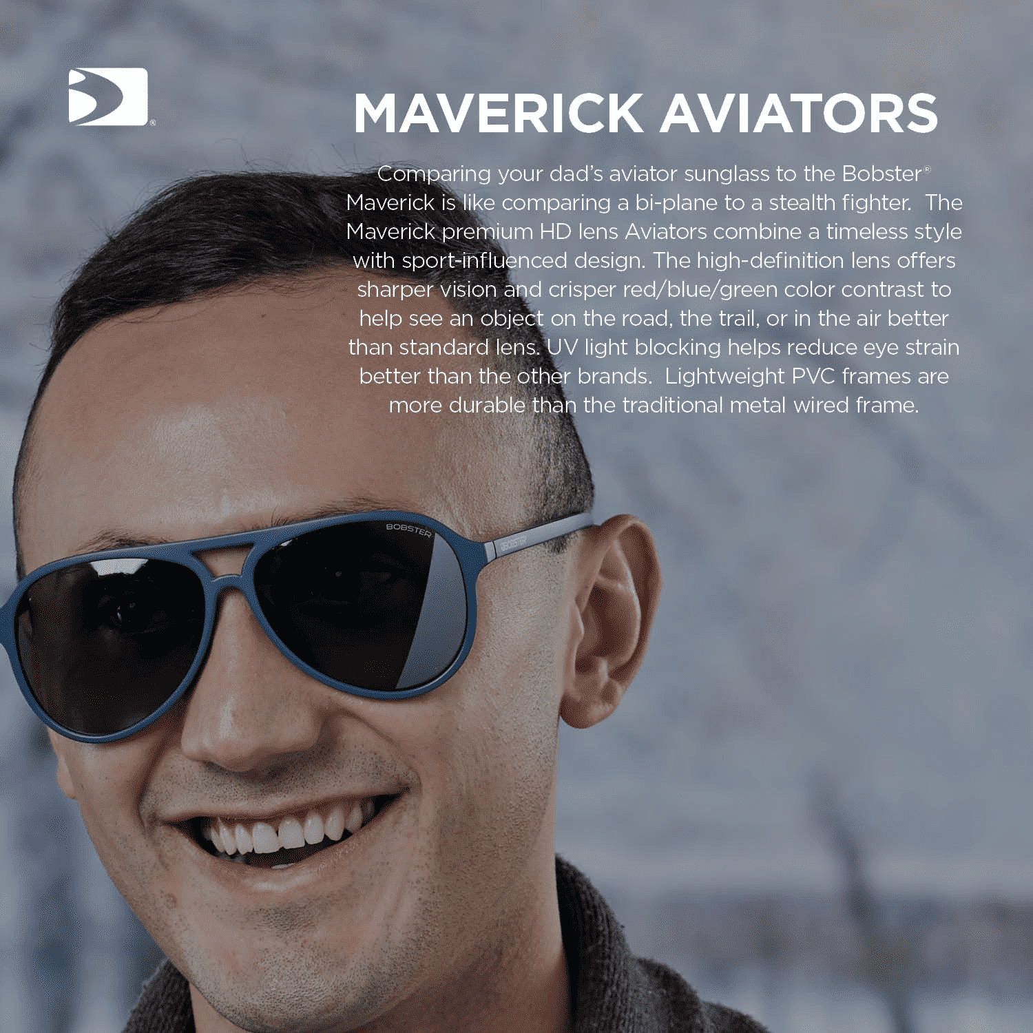 Bobster® Maverick Matte Olive Frame Brown HD Gold Mirror Lens