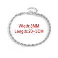 thumbnail image 1 of Blade Snake Chain Anklet For Women Width 3/4/5mm Gold Color Foot Bracelet On Leg Stainless Steel Chain Beach Accessories Jewelry, 1 of 5