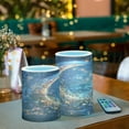 thumbnail image 3 of Yayeee Flameless Candles with Remote Flickering Battery Operated Multi Color Changing, Crystal Moon, 3 of 7