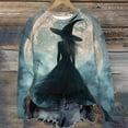 thumbnail image 6 of Neewe Crewneck Halloween Sweatshirt Women Witches Graphic Casual Oversized Pullover Print Hoodies Long Sleeve Blouse Tops, 6 of 6