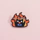 thumbnail image 4 of ¡Broche Gato Animal Llama Negro Destrucción Mal ! Insignia de Metal Versátil Accesorios de Ropa, 4 of 8