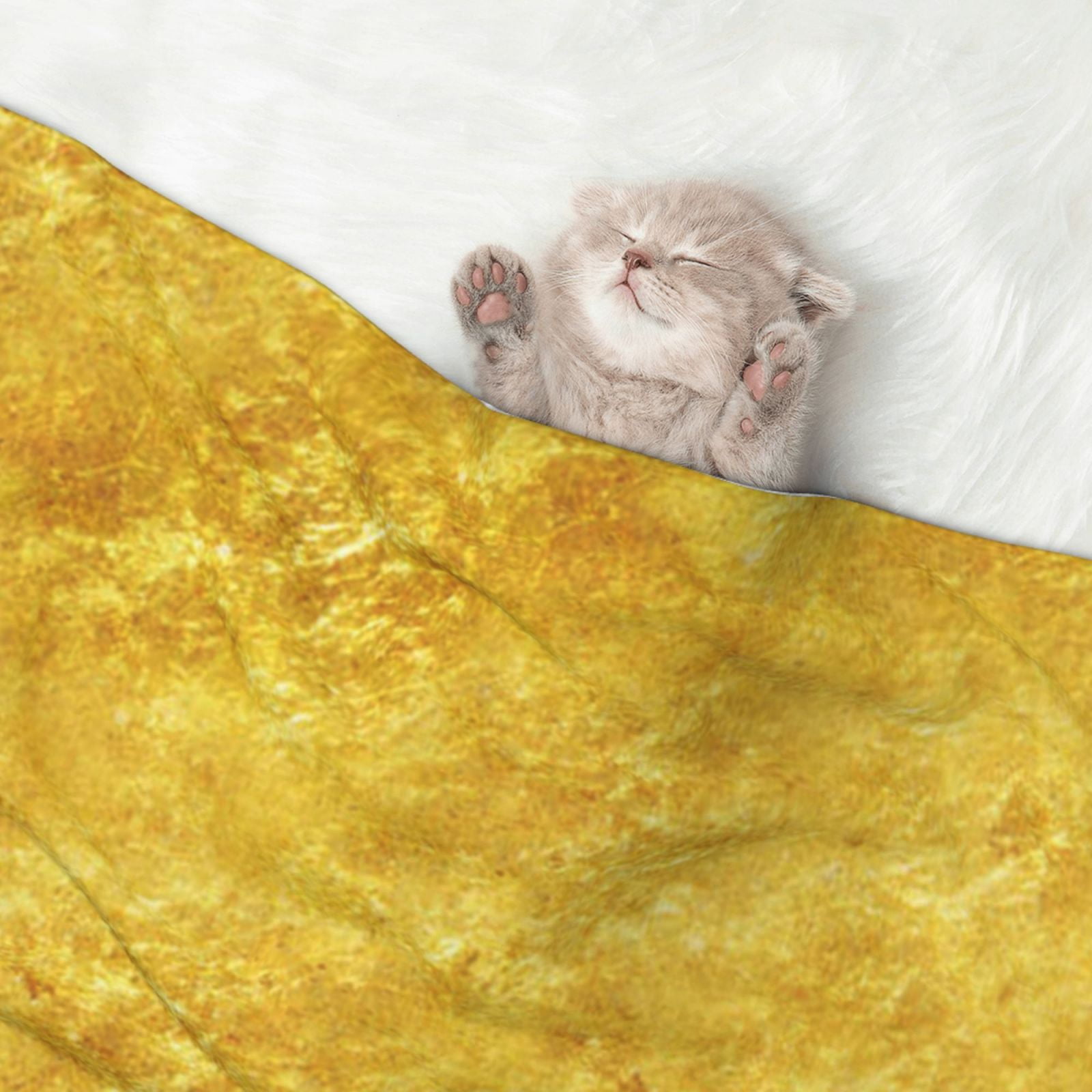 Gold Texture Glitter Dog Blanket Soft Warm Flannel Cat Blanket Great Pet Throw for Cats Puppy Small Medium Large Dog