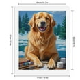 thumbnail image 2 of Paint by Numbers Kit for Adults, Golden Retriever Artist Winter Scene Paint by Numbers, Easy Paint by Numbers Kit for Adults Beginner, DIY Adult Paint by Number Kits on Canvas, Home Decor, 2 of 7