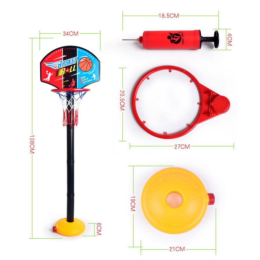 Dualoai Portable mini basketball hoop 40-108cm basketball stand kids basketball hoop