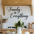 thumbnail image 2 of Family is Everything Cursive (3 Lines) Vinyl Lettering Family Decals Wall Quote Sticker Decal Home Decor for Picture Wall - Size: 12.5”H x 22”L - Color: Black, 2 of 6