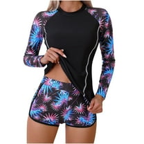 VBVC Womens Rash Guard Uv Protection Long Sleeve Swim Shirts Beach Surfing Swimming Tops