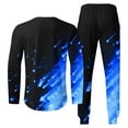 thumbnail image 4 of Stamzod Men's Sweatshirts Men's Suits Print Long Sleeve T-Shirt Pants 2 Piece Jogging Suits Warm Up Track Suits for Men Set, 4 of 5