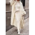 thumbnail image 3 of Hollow Out Women Sweater Spring and Autumn Cardigan Coats Casual Solid Knitted Cardigan Loose Clothes Women Oversized Cardigan, 3 of 7