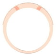 thumbnail image 4 of Clara Pucci 14K Rose Solid Gold 0.1875Ct Zircon Bridal Wedding Designer Ring hypoallergenic Band for Women, 4 of 7