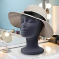 thumbnail image 2 of 2DXuixsh Wig Head Tall Female Foam Mannequin Wig Stand and Holder for Style Model and Display Hair Hats and Hairpieces Grey, 2 of 7