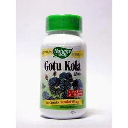 Nature's Way Gotu Kola Herb Vegetarian Capsules, 100 (Best Gotu Kola Brand)