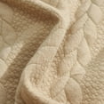 thumbnail image 3 of KHONTS Men's Colorblock Pullover Sweatshirts Long Sleeve Stand Collar Quarter Button Knitted Jackets Quilted Coat Khaki M, 3 of 8
