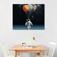 thumbnail image 2 of PRATYUS Astronauts And Planets Canvas Wall Art Picture 20x16in for Living Room Bedroom 20x16in, 2 of 3