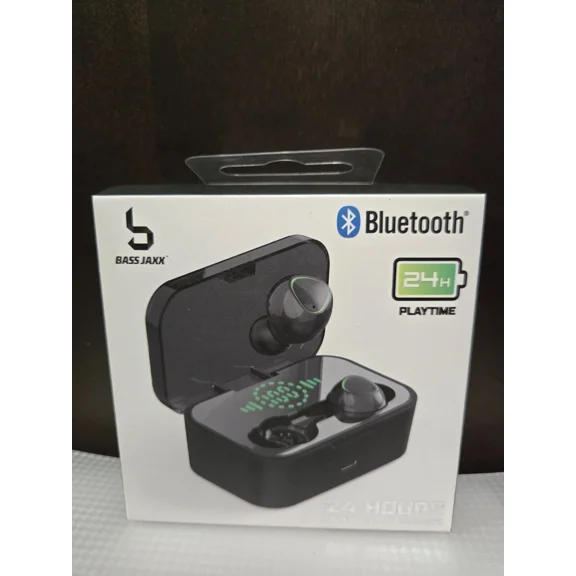 24-Hour True Wireless Earbuds With Mic & Case