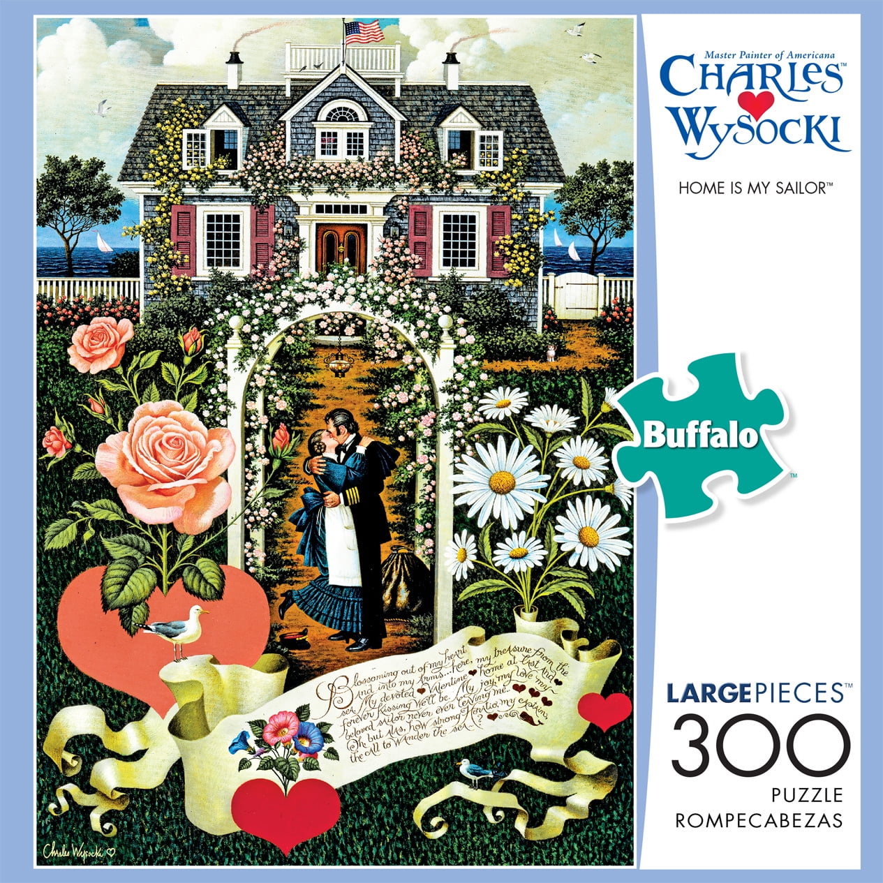 Buffalo Games Charles Wysocki Home is My Sailor 300 Piece Jigsaw Puzzle