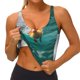 thumbnail image 3 of Balery Underwater Swimming Duck Sujetadores deportivos con espalda cruzada para mujer, acolchados, sin costuras, de alto impacto, ideales para yoga, gimnasio, entrenamiento y fitness.-Large, 3 of 8
