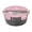 Pink, variant on Round Divided Bento Lunch Container with Built-in Cutlery Slot, 6.9"×3.3" Leakproof Microwave Safe Meal Prep Food Storage Box for Office Picnic Daily Use