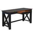 thumbnail image 3 of Coaster Company Deerfield Writing Desk Rustic Latte and Vintage Black, 3 of 4