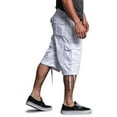thumbnail image 3 of G-Style USA Men's Rip-stop Belted Cargo Shorts 9AP30 - Solid White - 40, 3 of 6
