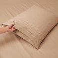 thumbnail image 3 of Bed Sheets Set  1800 Series Deep Pocket Soft Microfiber 4 Piece Queen Sheet Sets  Gray, 3 of 6
