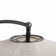 thumbnail image 5 of NOVA of California Roswell Table Lamp - Matte Black & Gunmetal Finish, Handcrafted Shinpuru-sa Linen-Cotton Shade, Black Marble Base, 5 of 10