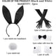 thumbnail image 2 of Bunny Costume Set for Christmas Easter Cosplay - Includes Bunny Ear Headband, Collar Bow Tie, Cuffs, Long Black Gloves, and Bunny Rabbit Tail Accessor, 2 of 5