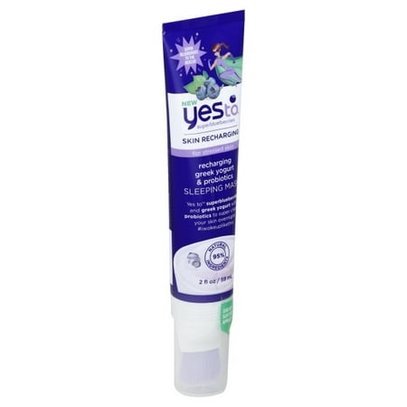 Yes To Super Blueberries Skin Recharging for Stressed Skin Greek Yogurt and Probiotics Sleeping Mask, 2
